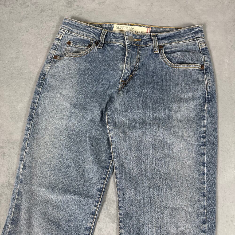 Levis 518 Superlow Bootcut Jeans Medium Wash - Size: 5M JR - Picture 2 of 8